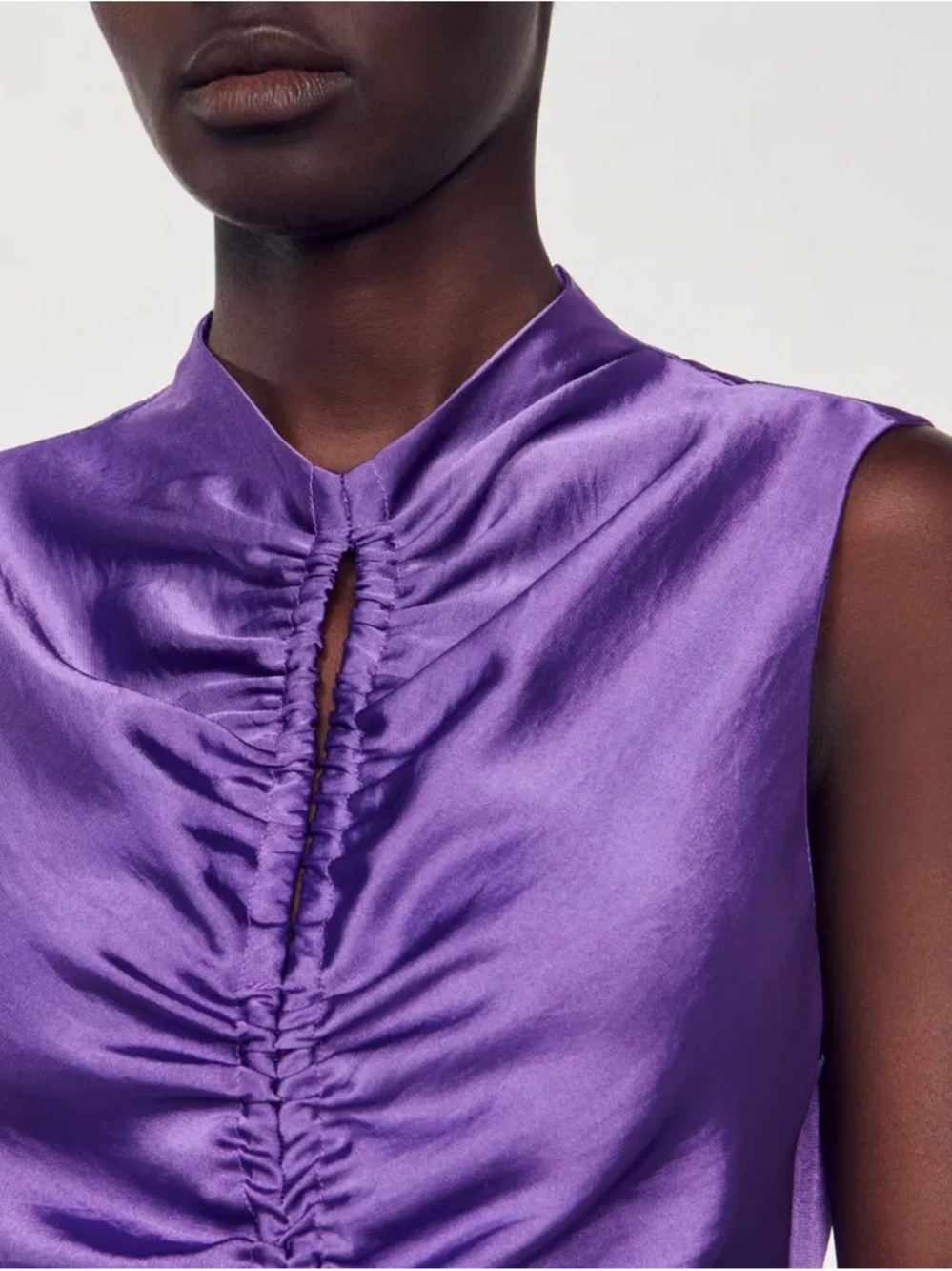 Sandro Purple Satin dress